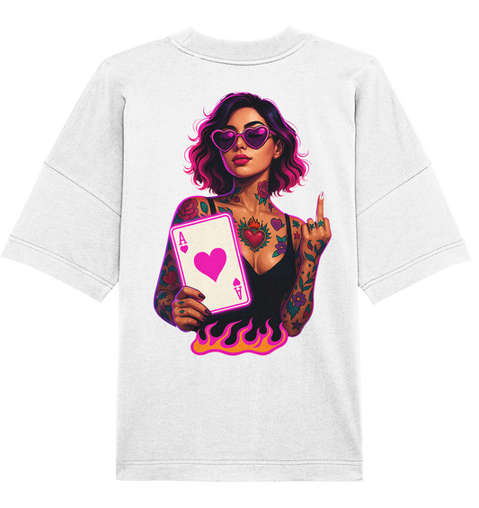 Queen of Hearts - Organic Oversize Shirt