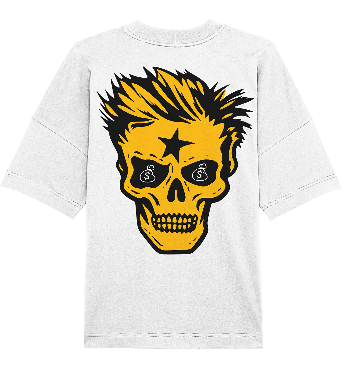 Golden Skull Dreams - Organic Oversized Shirt