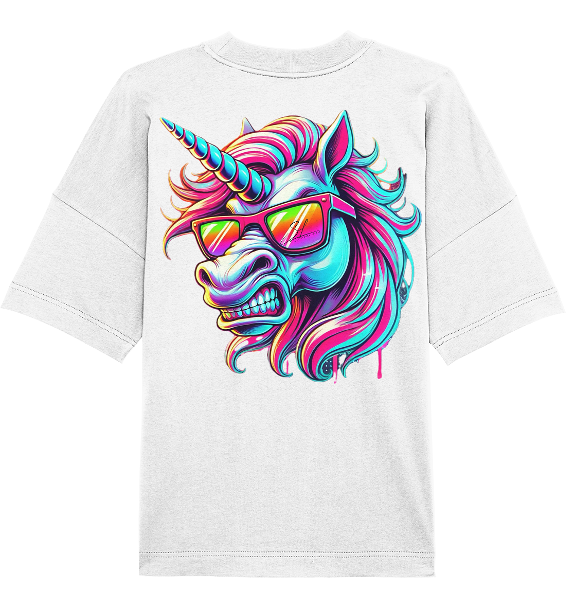 Funky Unicorn - Organic Oversized Shirt