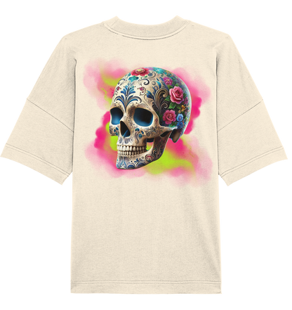 Floral Skull - Organic Oversize Shirt