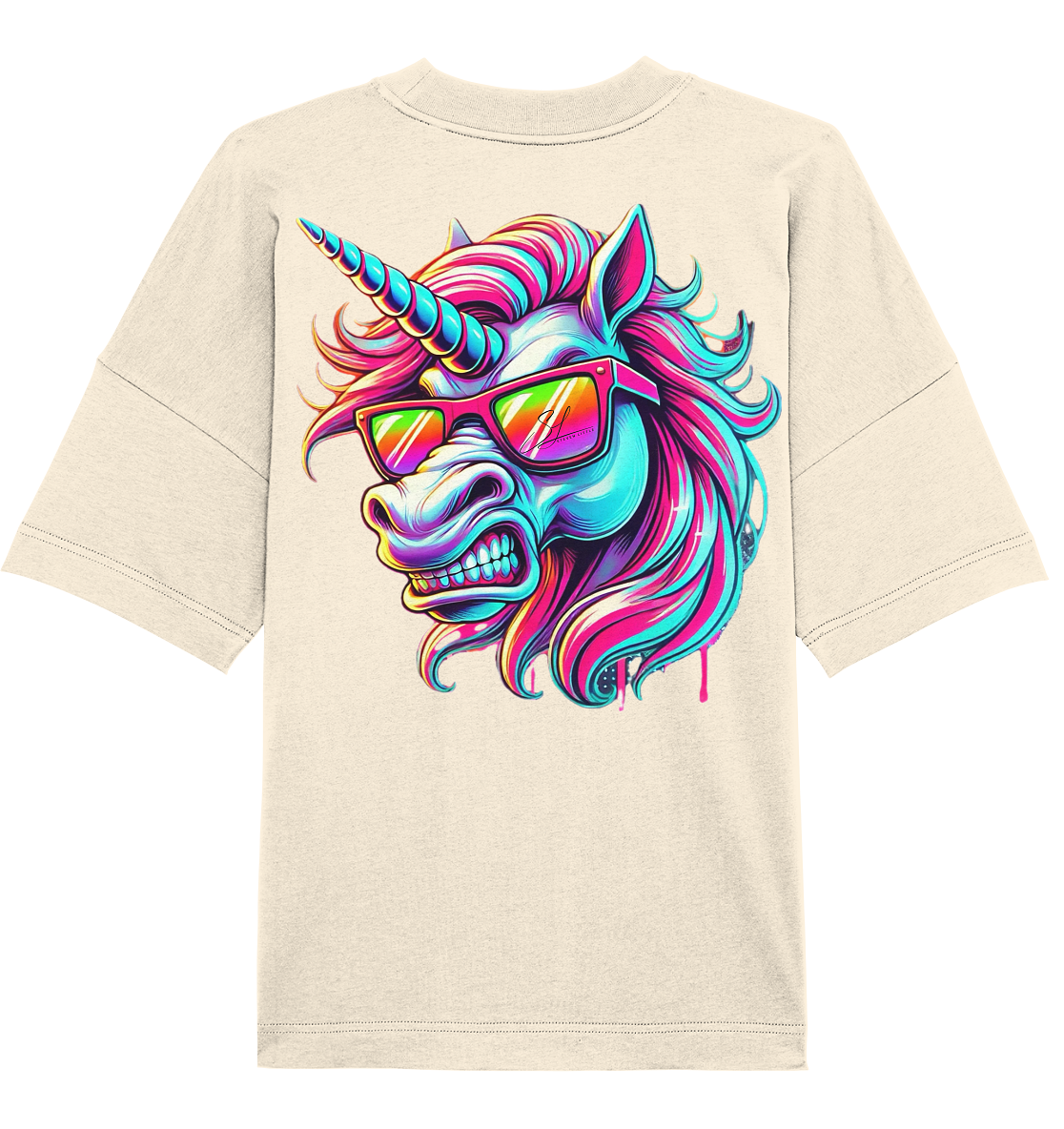 Funky Unicorn - Organic Oversized Shirt