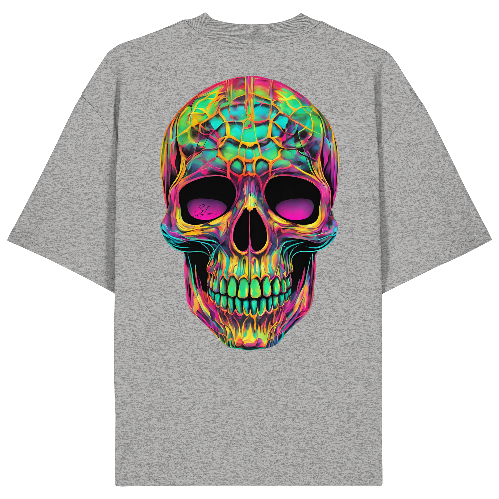 Psychedelic Skull - Organic Oversize Shirt