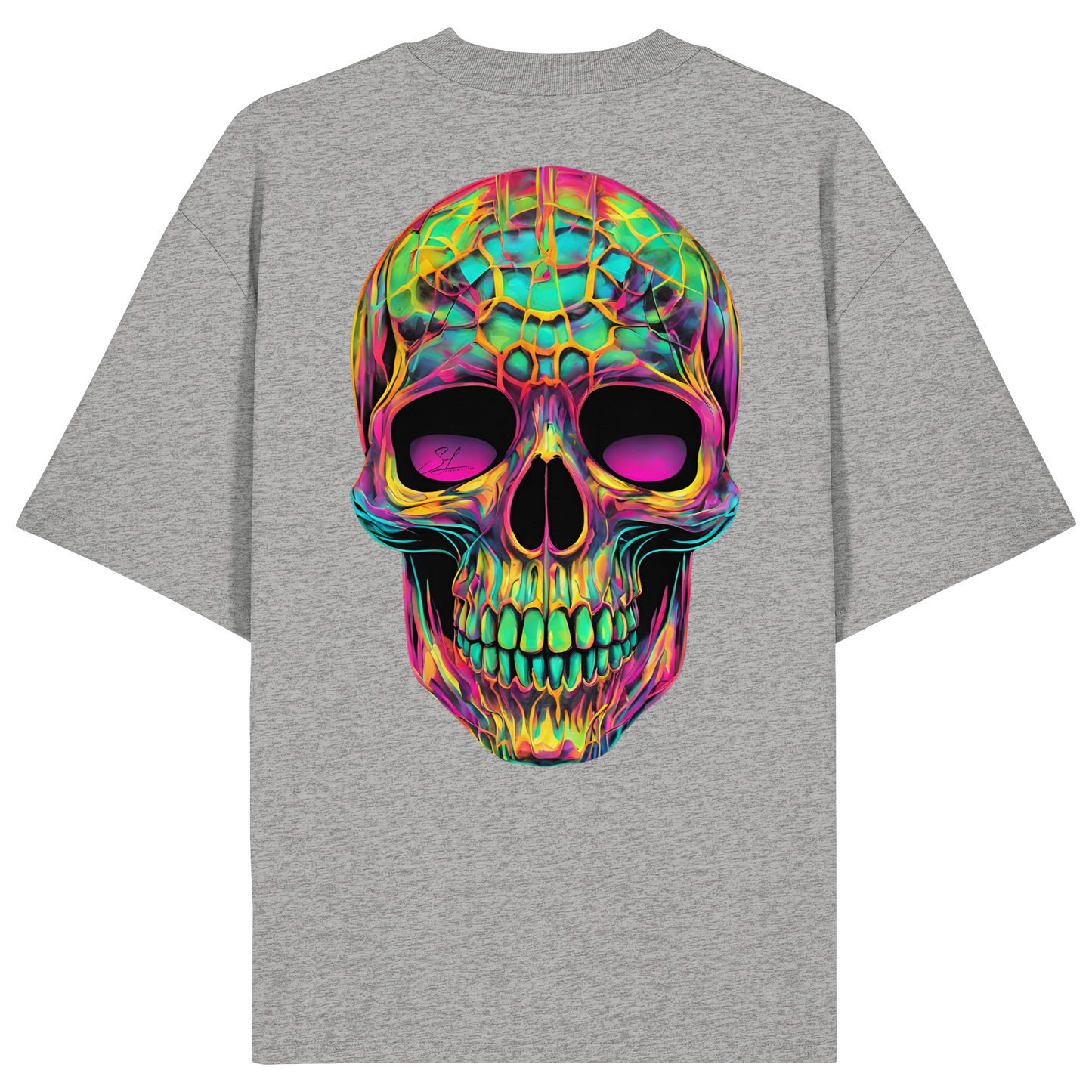 Psychedelic Skull - Organic Oversize Shirt