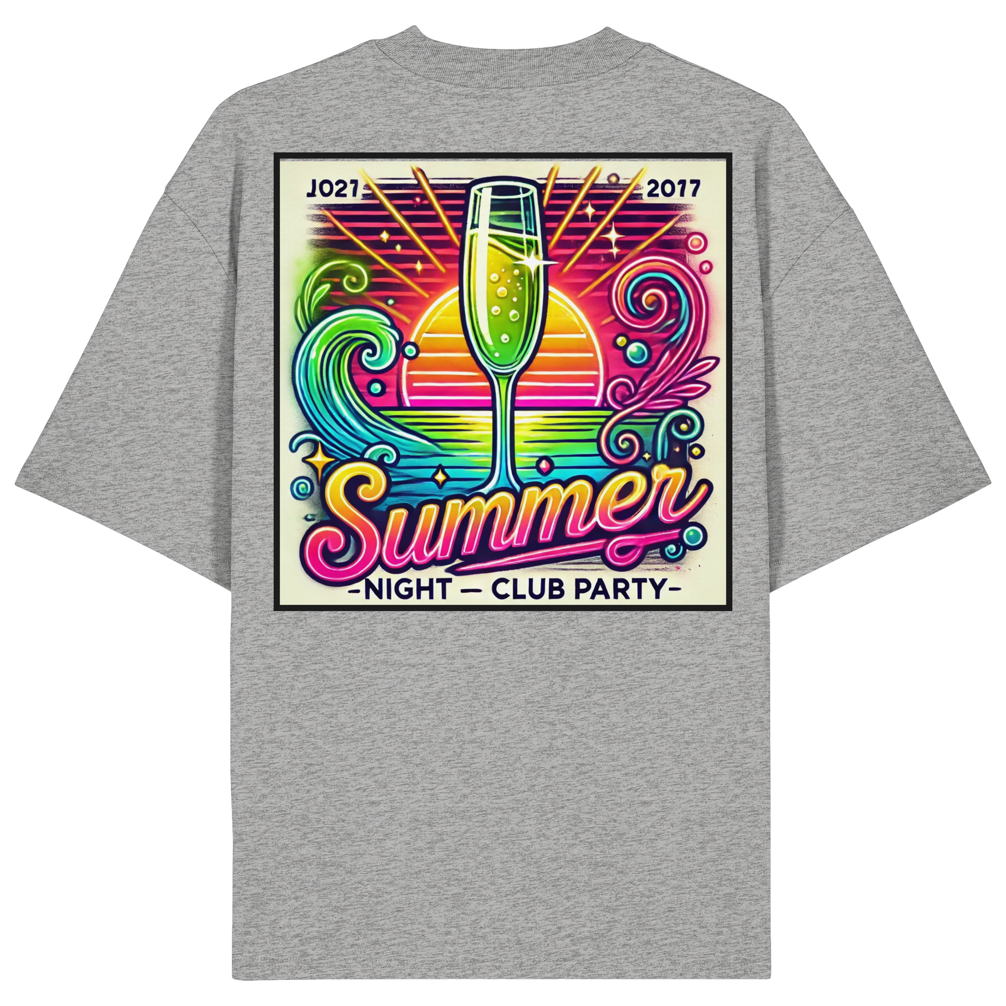 Summer Party Vibes - Organic Oversize Shirt