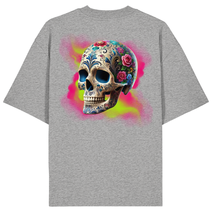 Floral Skull - Organic Oversize Shirt