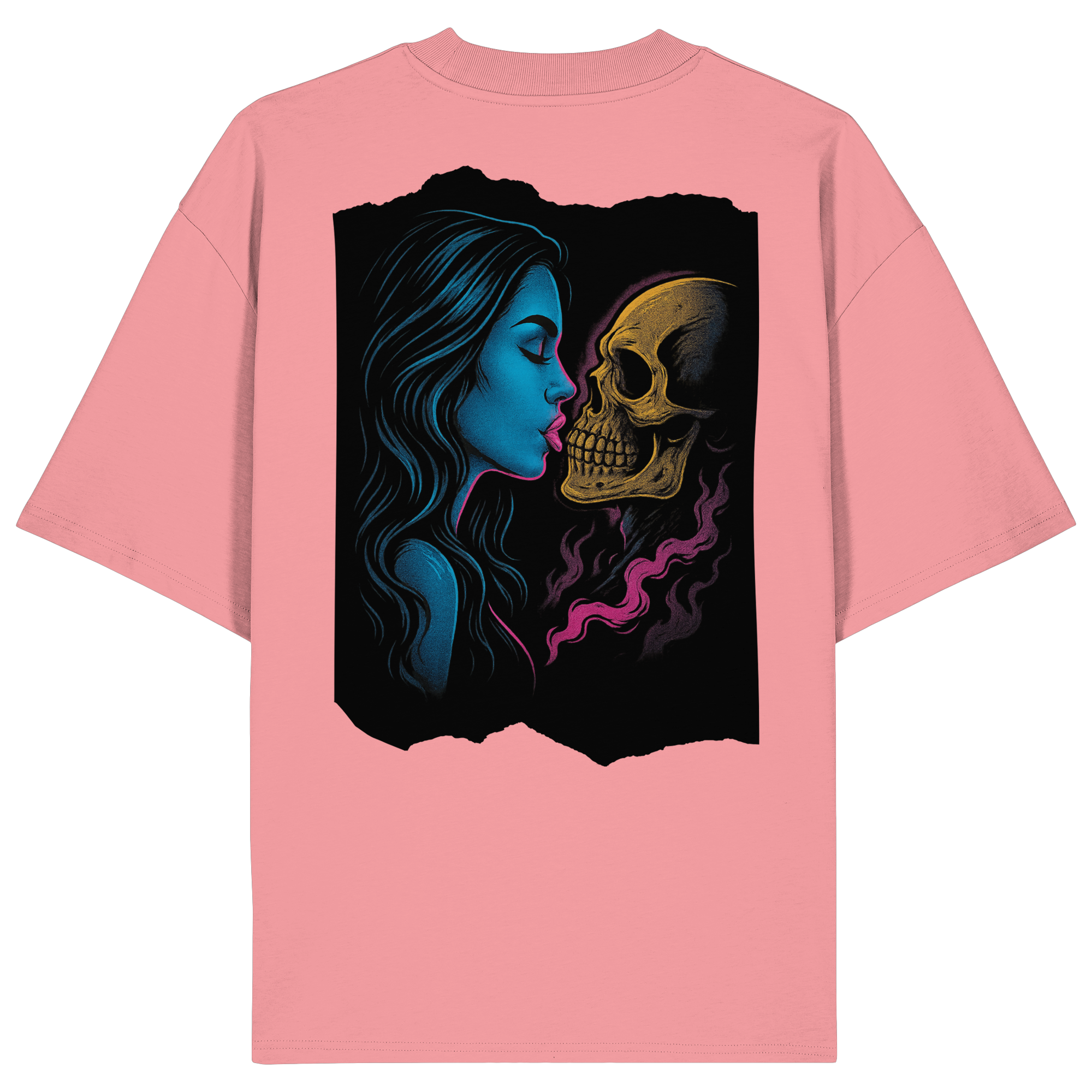 Kissing Skull - Organic Oversize Shirt