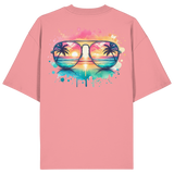 Tropical Sunset Glasses - Organic Oversize Shirt