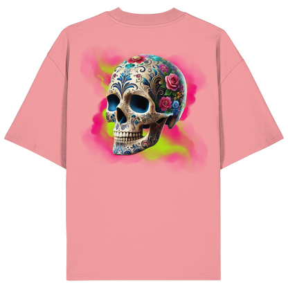 Floral Skull - Organic Oversize Shirt