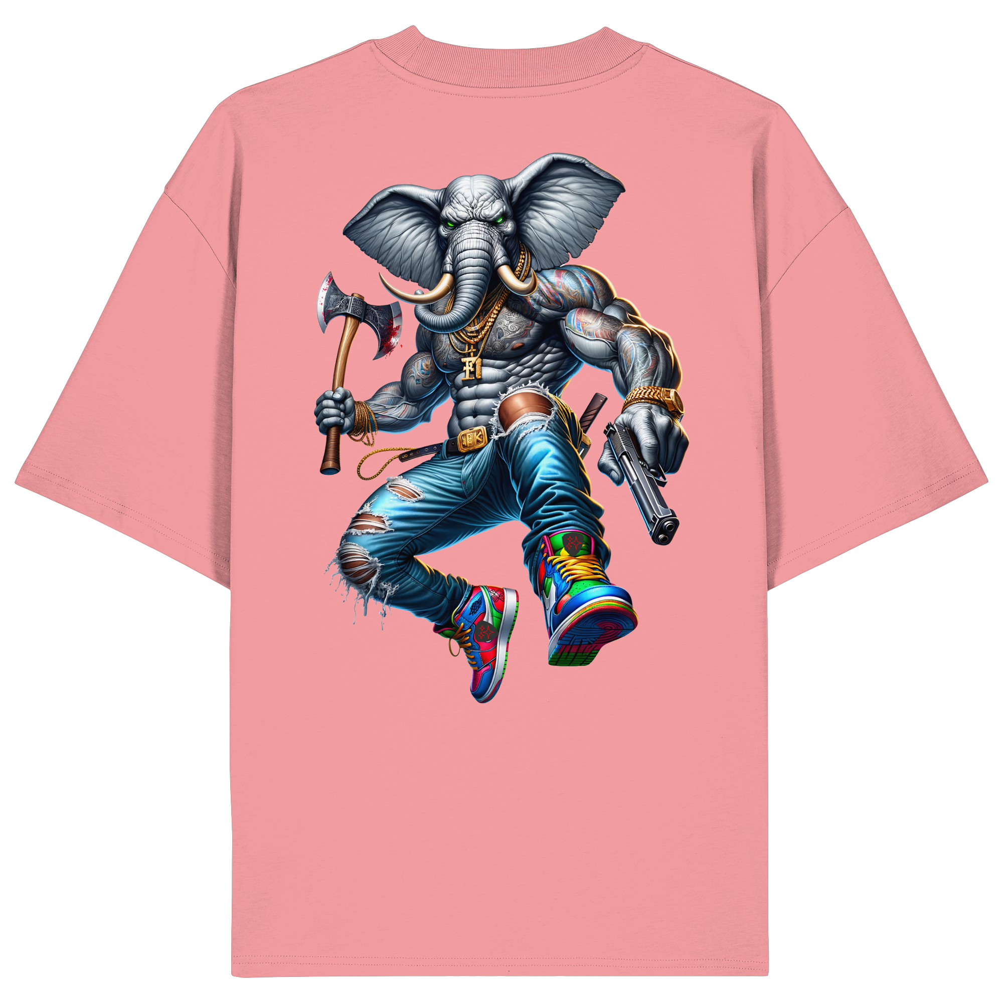 Elephant Warrior - Organic Oversize Shirt