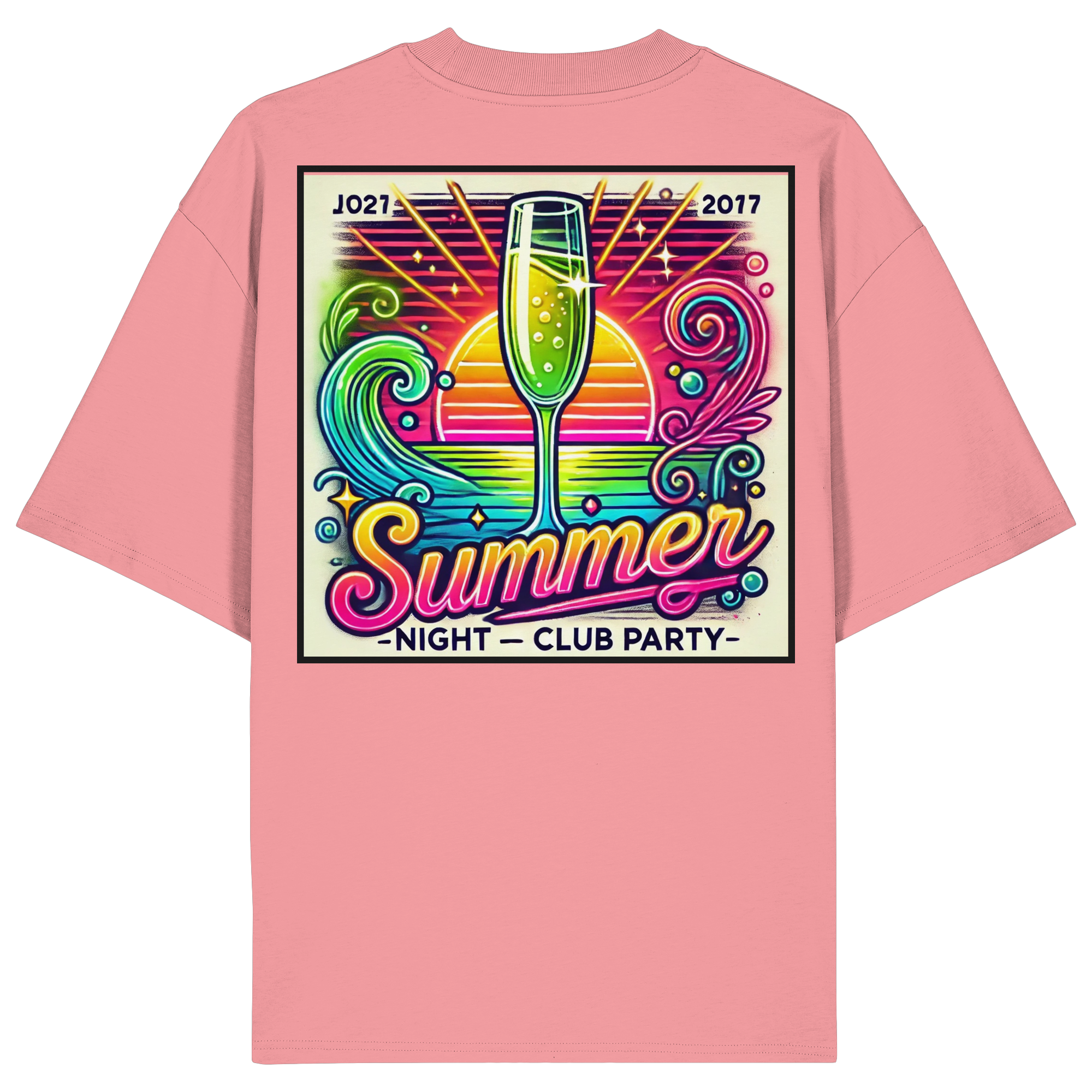 Summer Party Vibes - Organic Oversize Shirt