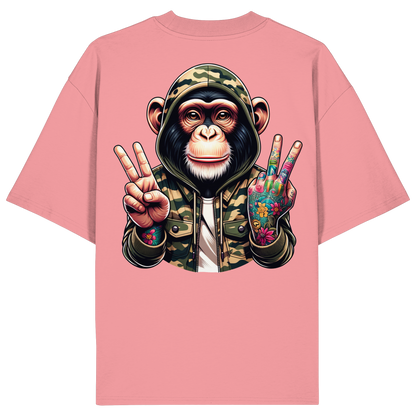 Jungle Ink Monkey - Organic Oversize Shirt