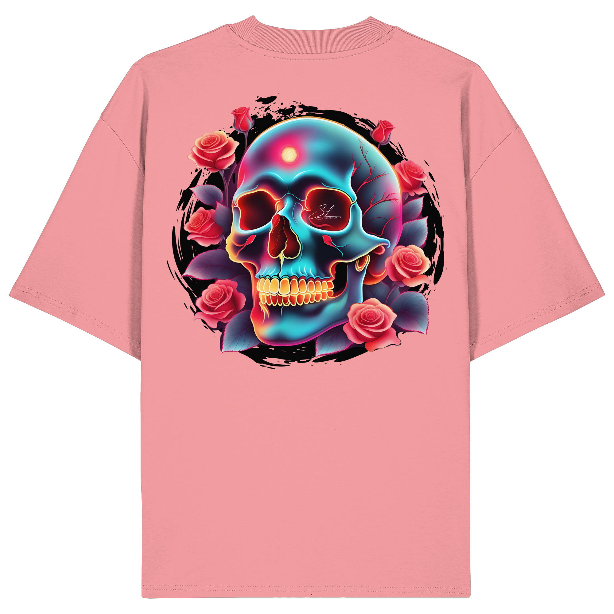 Glow Skull - T-shirt oversize bio