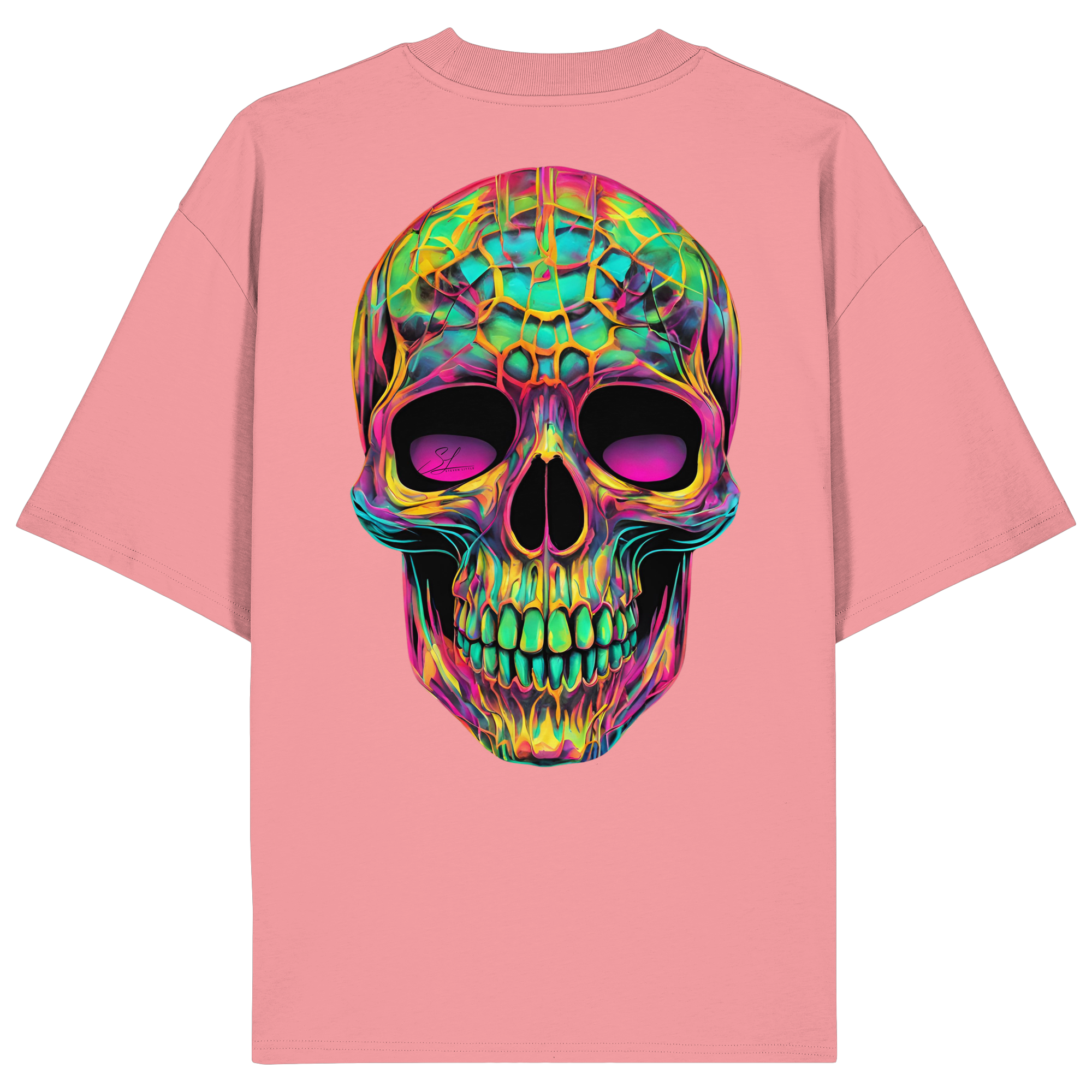 Psychedelic Skull - Organic Oversize Shirt