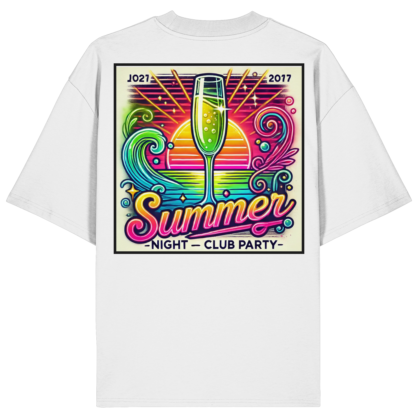 Summer Party Vibes - Organic Oversize Shirt