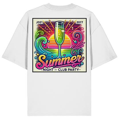 Summer Party Vibes - Organic Oversize Shirt