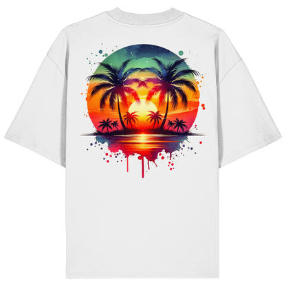 Tropical Sunset - Organic Oversize Shirt