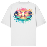 Tropical Sunset Glasses - Organic Oversize Shirt