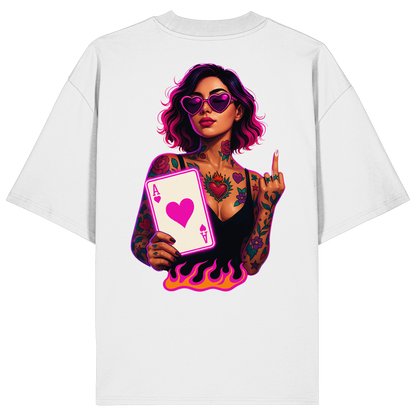 Queen of Hearts - Organic Oversize Shirt