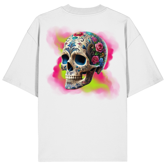 Floral Skull - Organic Oversize Shirt