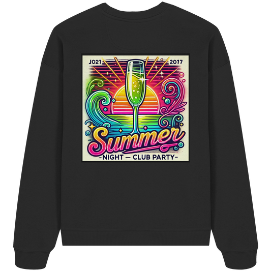 Summer Party Vibes - Organic Oversize Sweatshirt