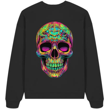Psychedelic Skull - Organic Oversize Sweatshirt