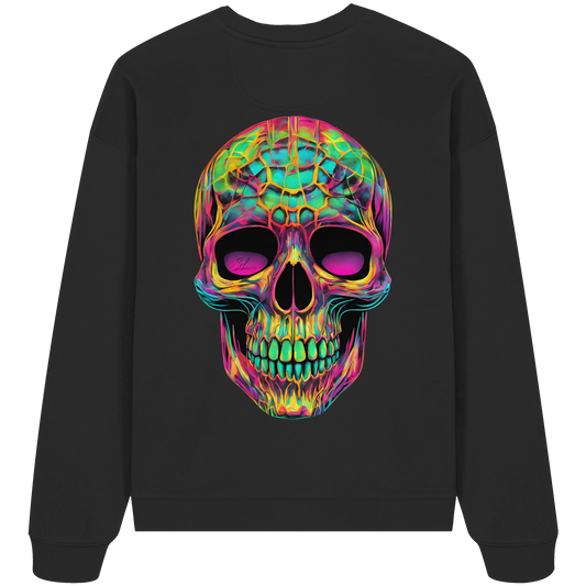 Psychedelic Skull - Organic Oversize Sweatshirt