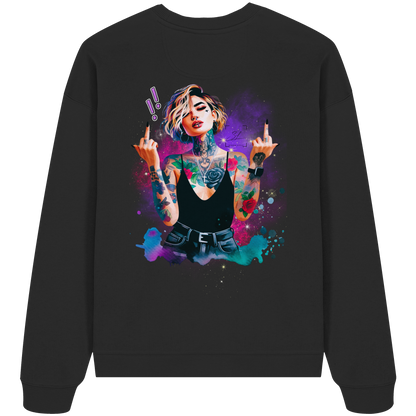 Rebel Rose - Sweat-shirt oversize bio