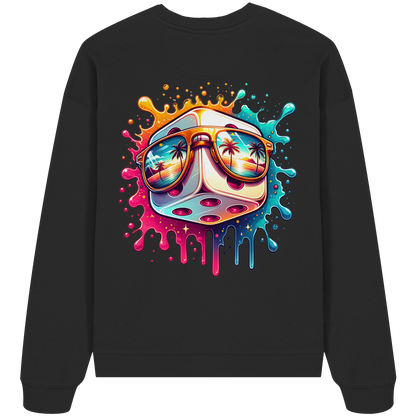 Sunset Vibes Dice - Organic Oversize Sweatshirt