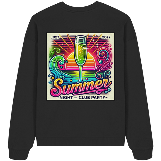 Summer Party Vibes - Organic Oversize Sweatshirt