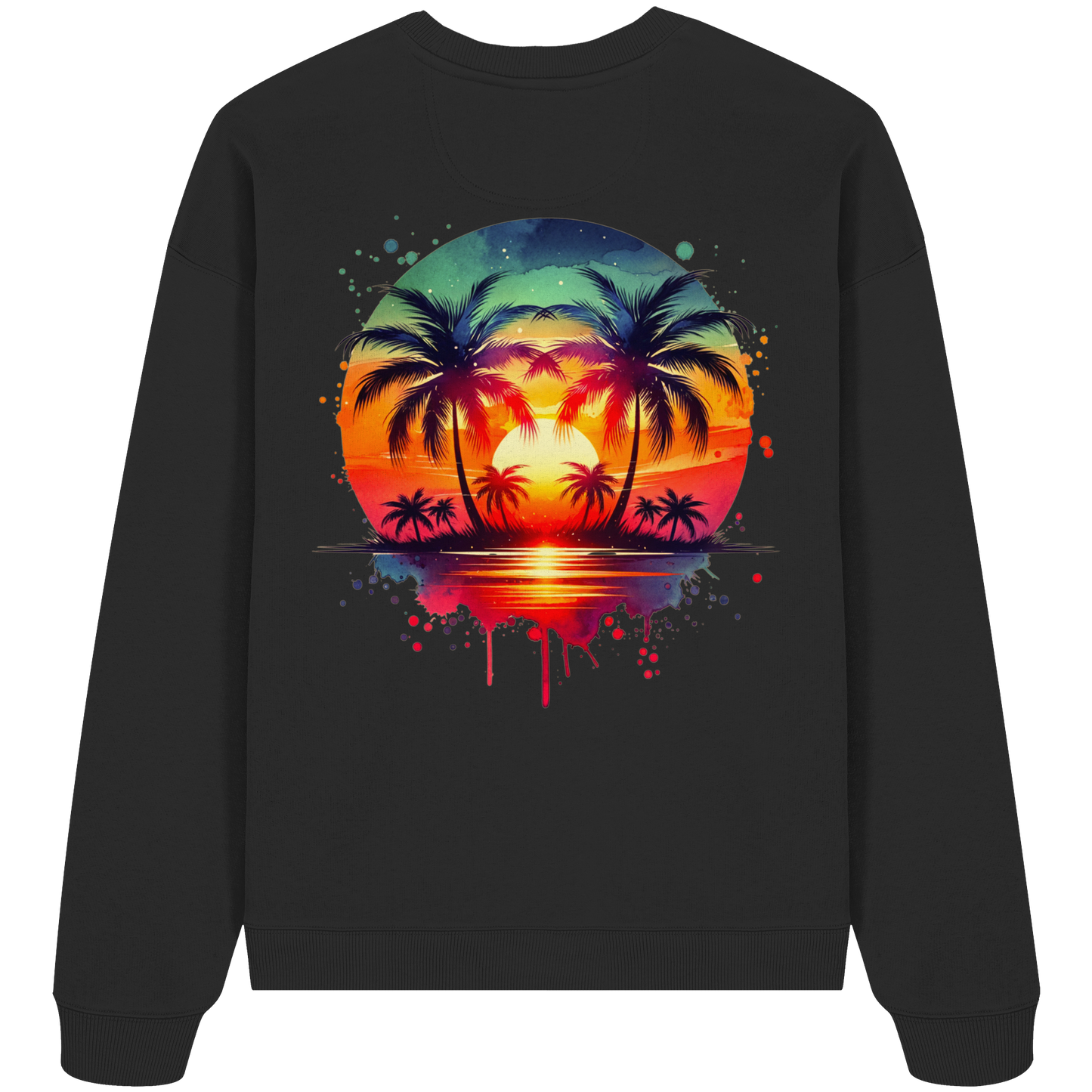 Tropical Sunset - Organic Oversize Sweatshirt