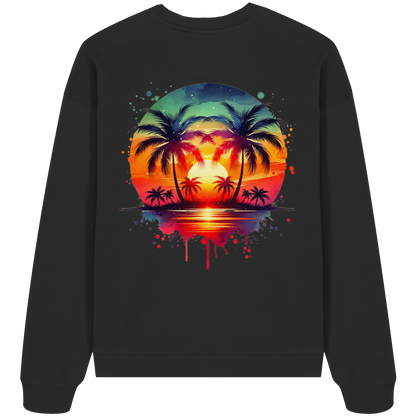 Tropical Sunset - Organic Oversize Sweatshirt