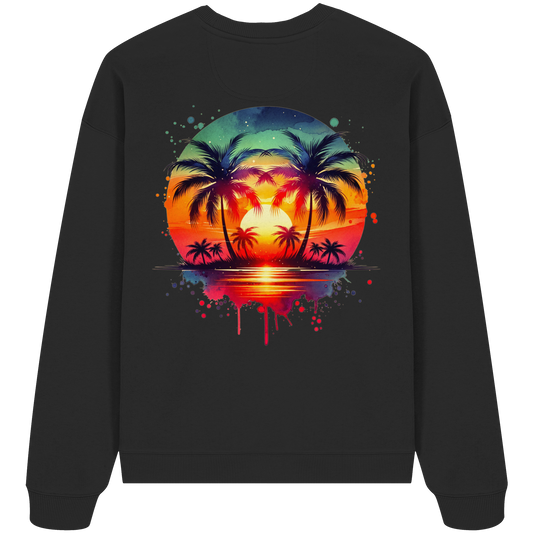 Tropical Sunset - Organic Oversize Sweatshirt