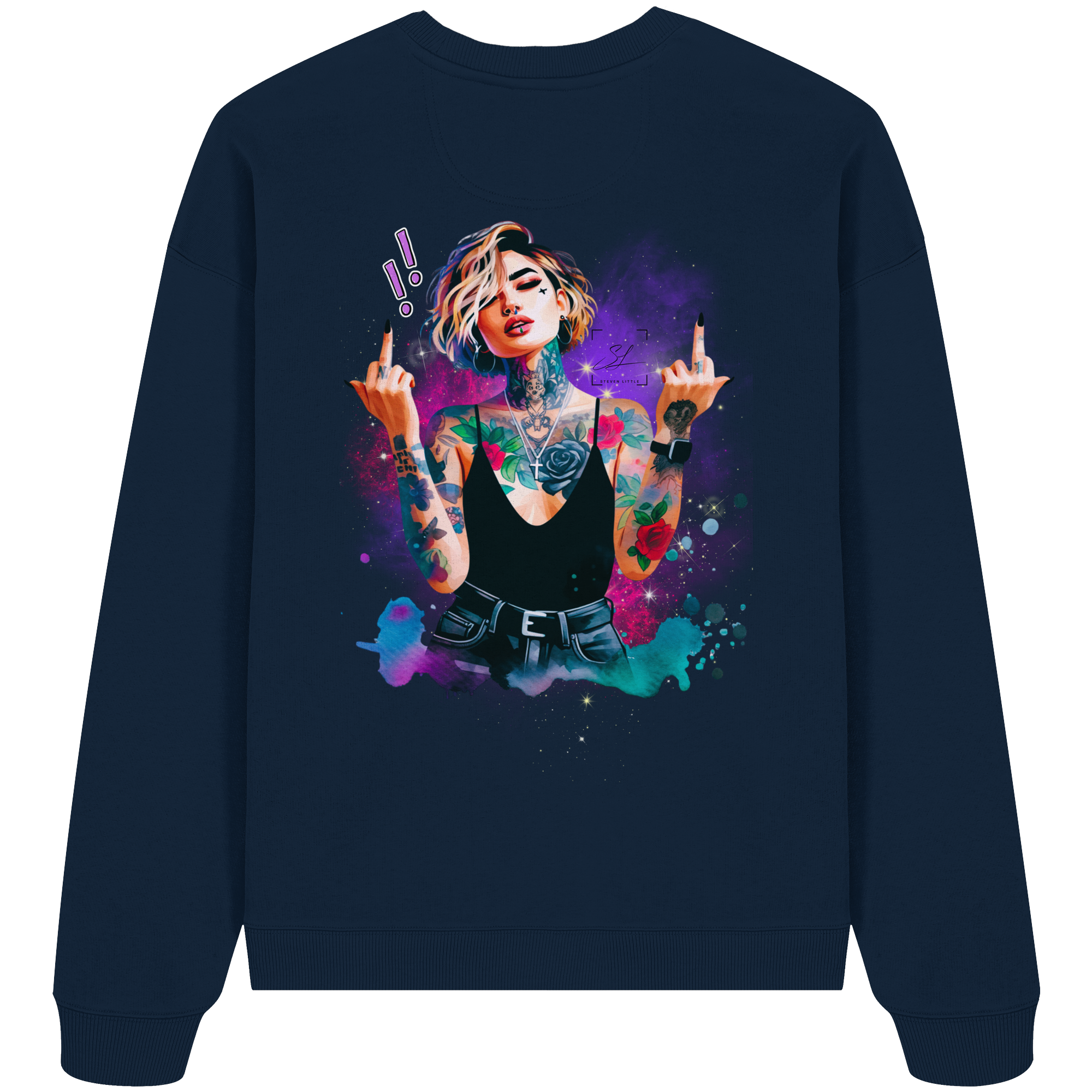 Rebel Rose - Sweat-shirt oversize bio