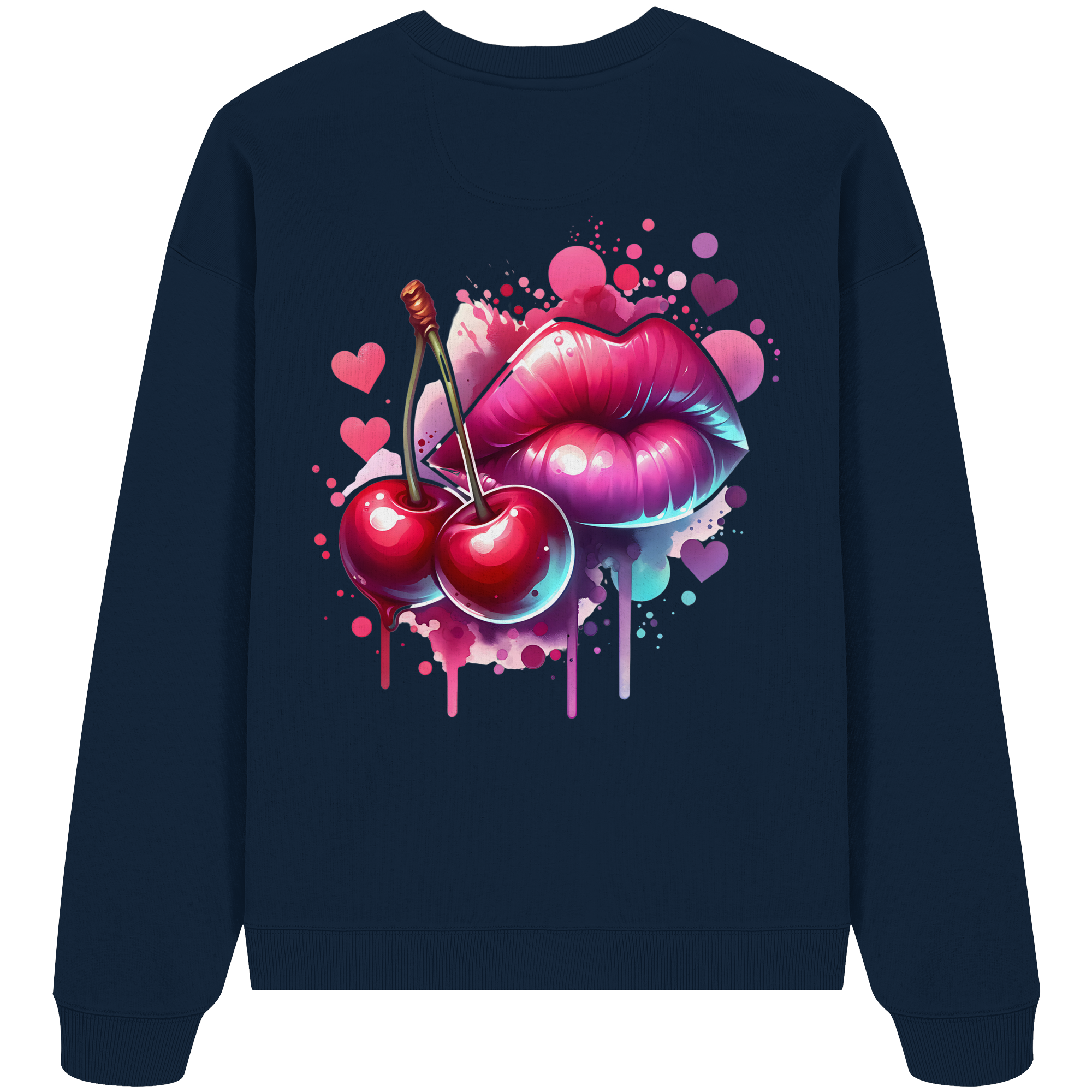 Cherry Kisses - Organic Oversize Sweatshirt