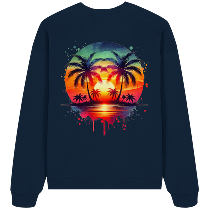 Tropical Sunset - Organic Oversize Sweatshirt