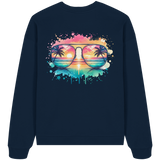 Tropical Sunset Glasses - Organic Oversized Sweatshirt