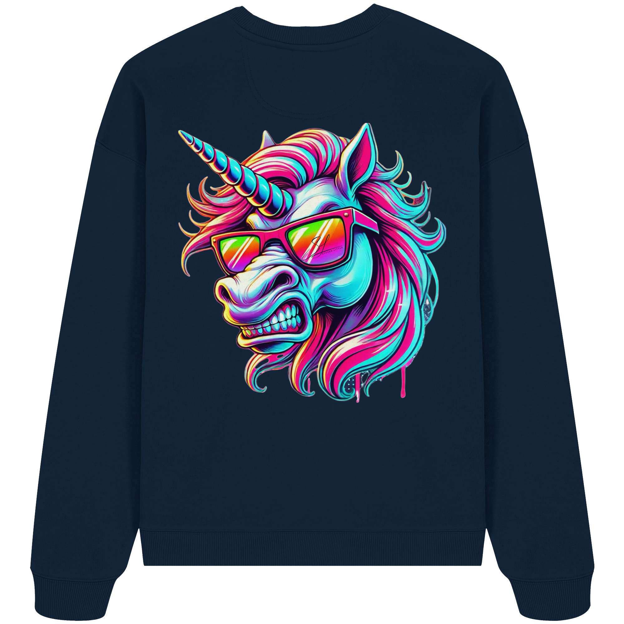 Funky Unicorn - Sweat-shirt oversize bio