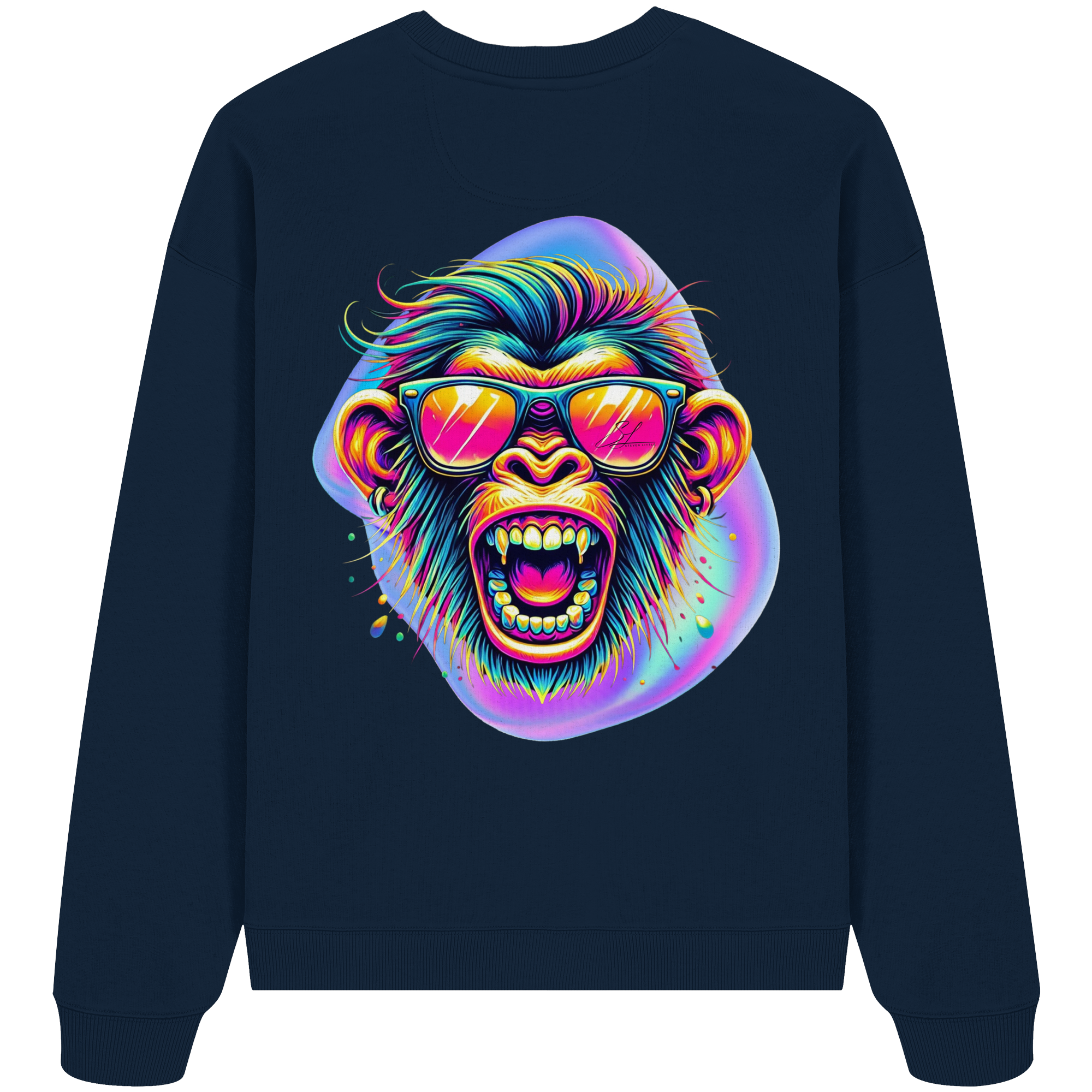 Crazy Chimp - Sweat-shirt oversize bio