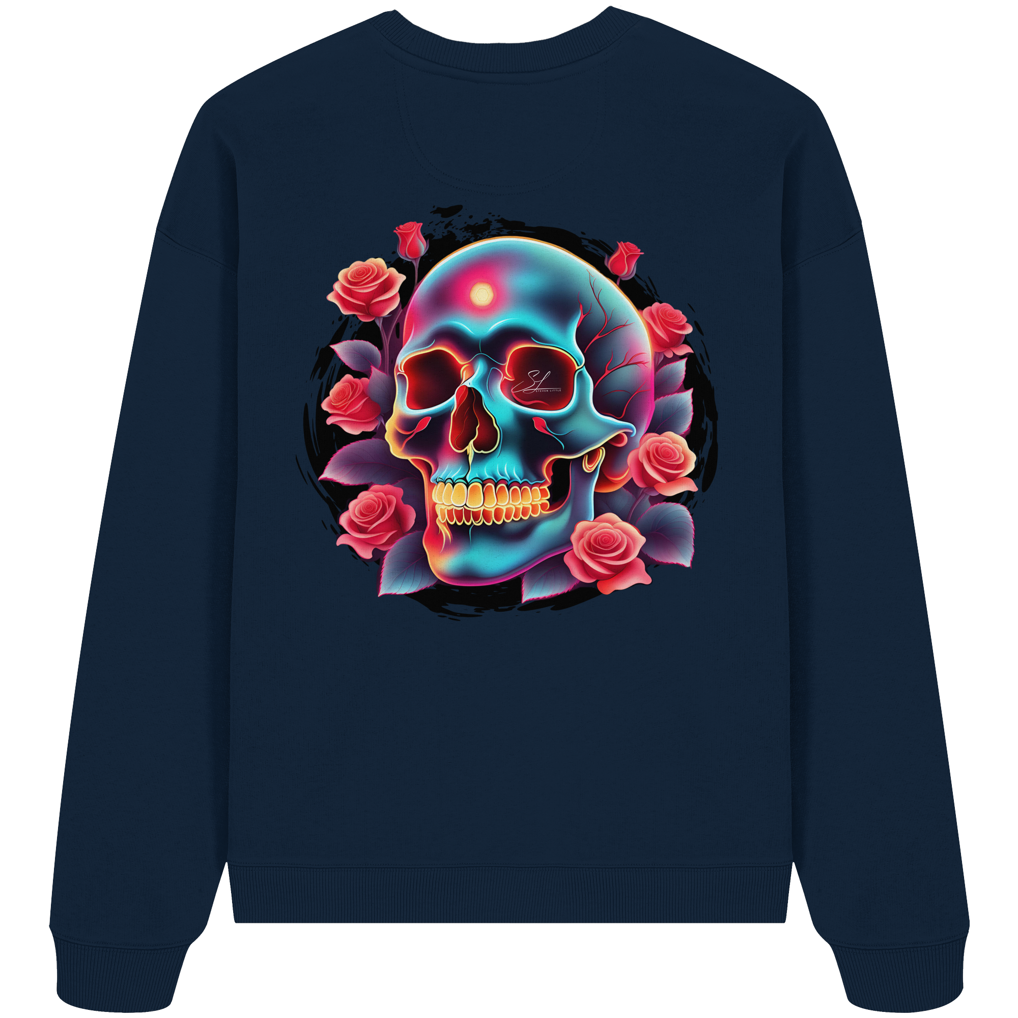 Sweat-shirt oversize bio Glow Skull