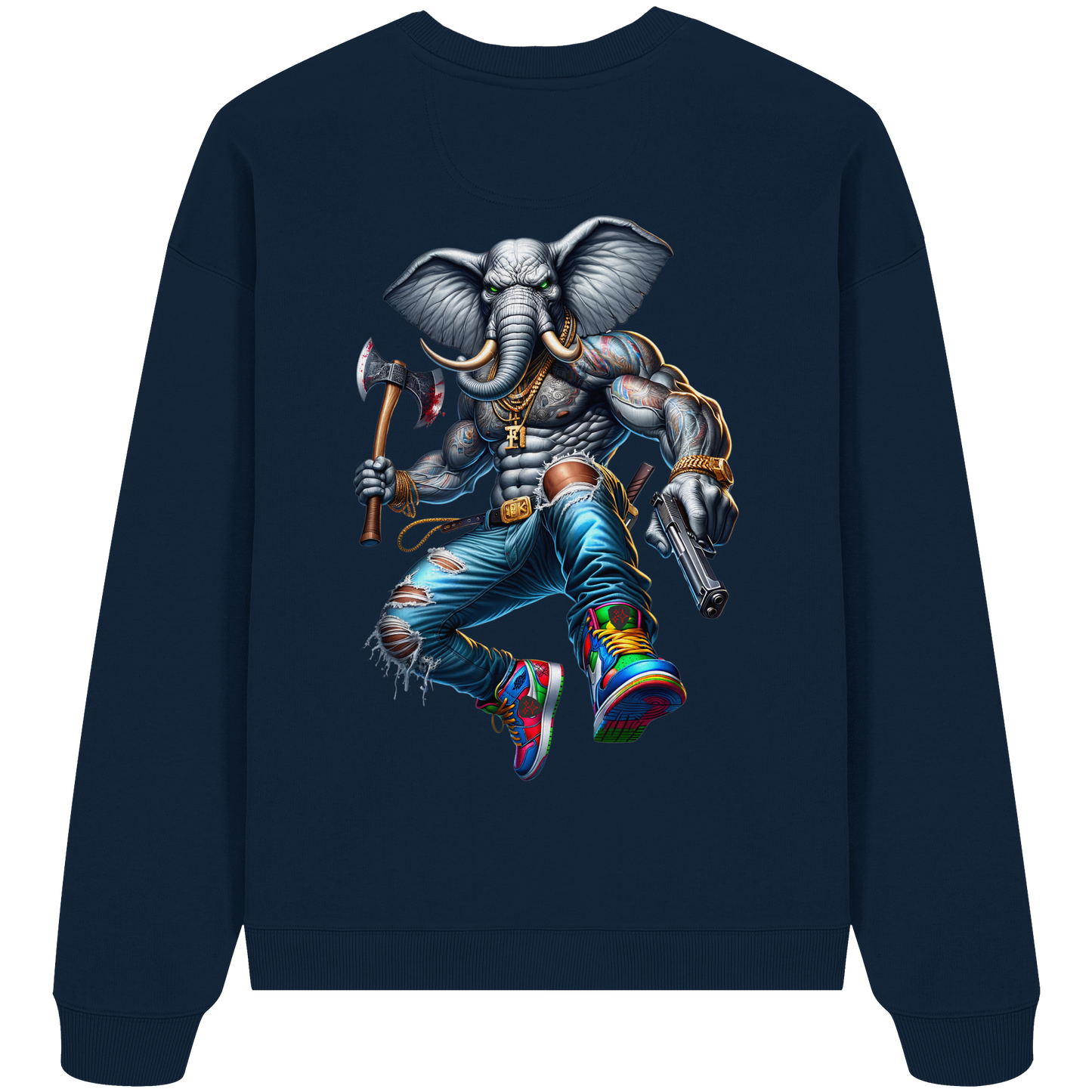 Street King Elefant - Organic Oversize Sweatshirt