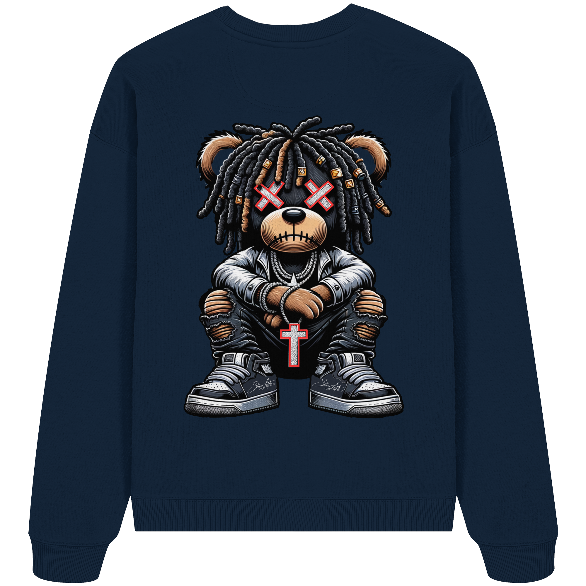 Bad Ass Teddy - Organic Oversize Sweatshirt