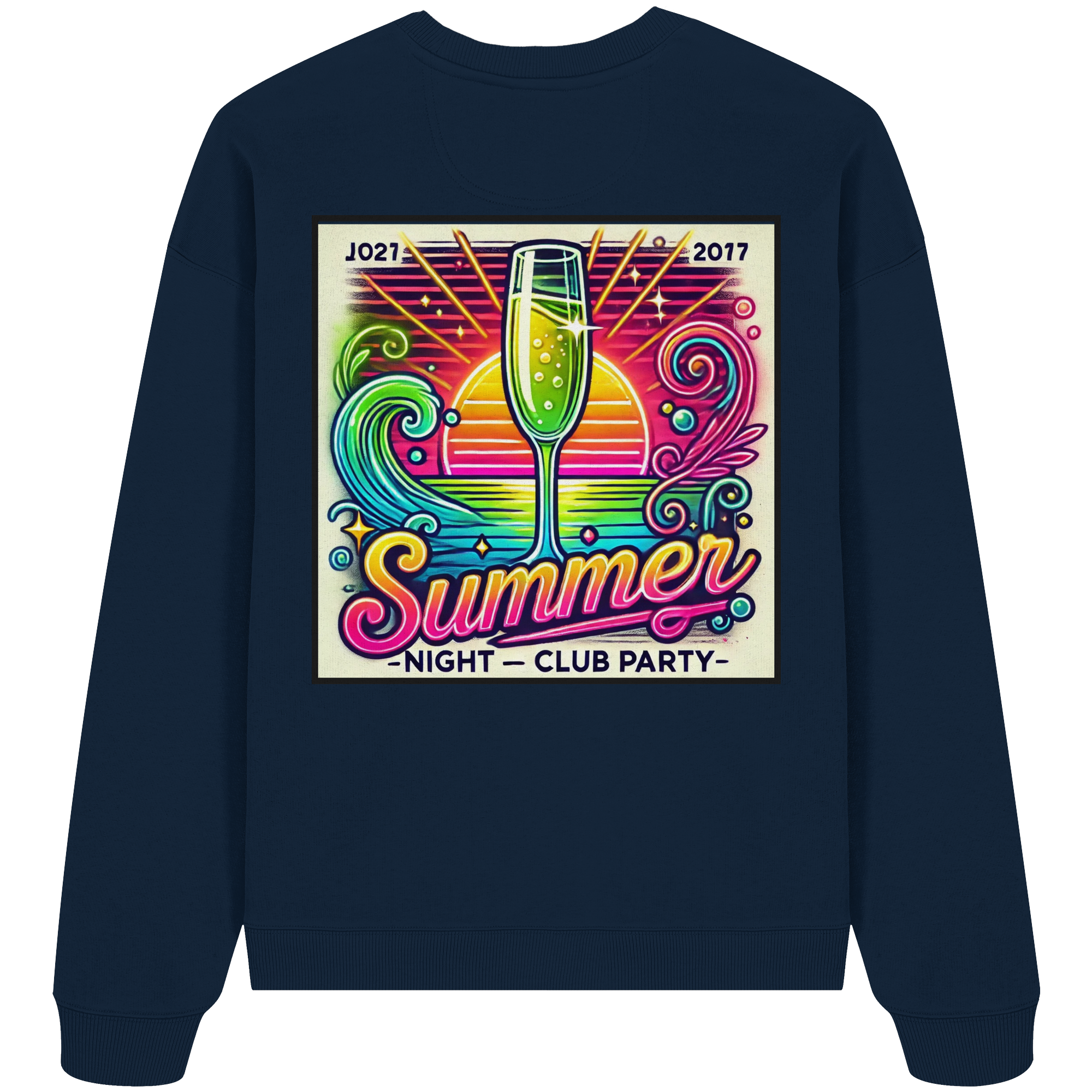Summer Party Vibes - Organic Oversize Sweatshirt