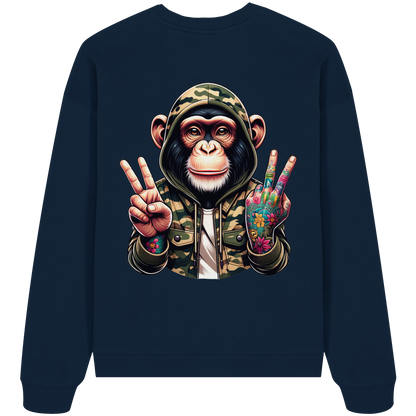 Jungle Ink Monkey - Organic Oversized Sweatshirt