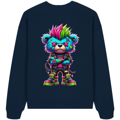 Punk Neon Teddy - Organic Oversize Sweatshirt