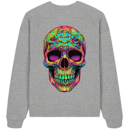 Psychedelic Skull - Organic Oversize Sweatshirt