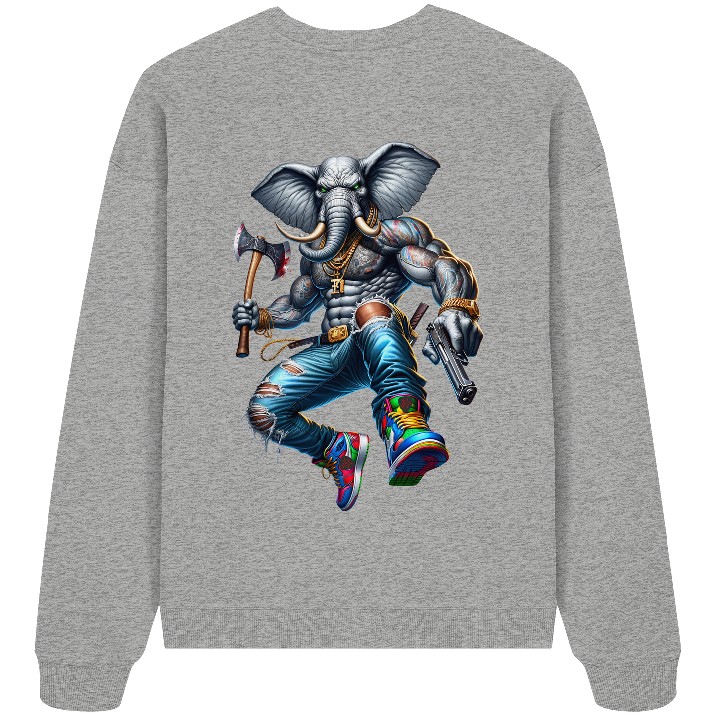 Street King Elefant - Organic Oversize Sweatshirt