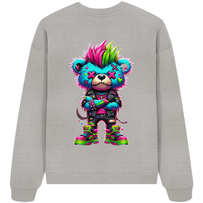 Punk Neon Teddy - Organic Oversized Sweatshirt