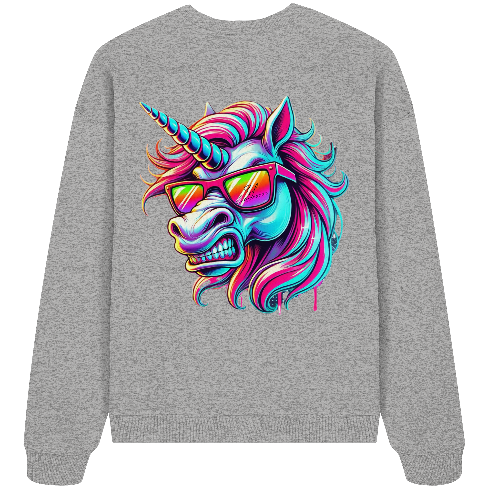 Funky Unicorn - Sweat-shirt oversize bio