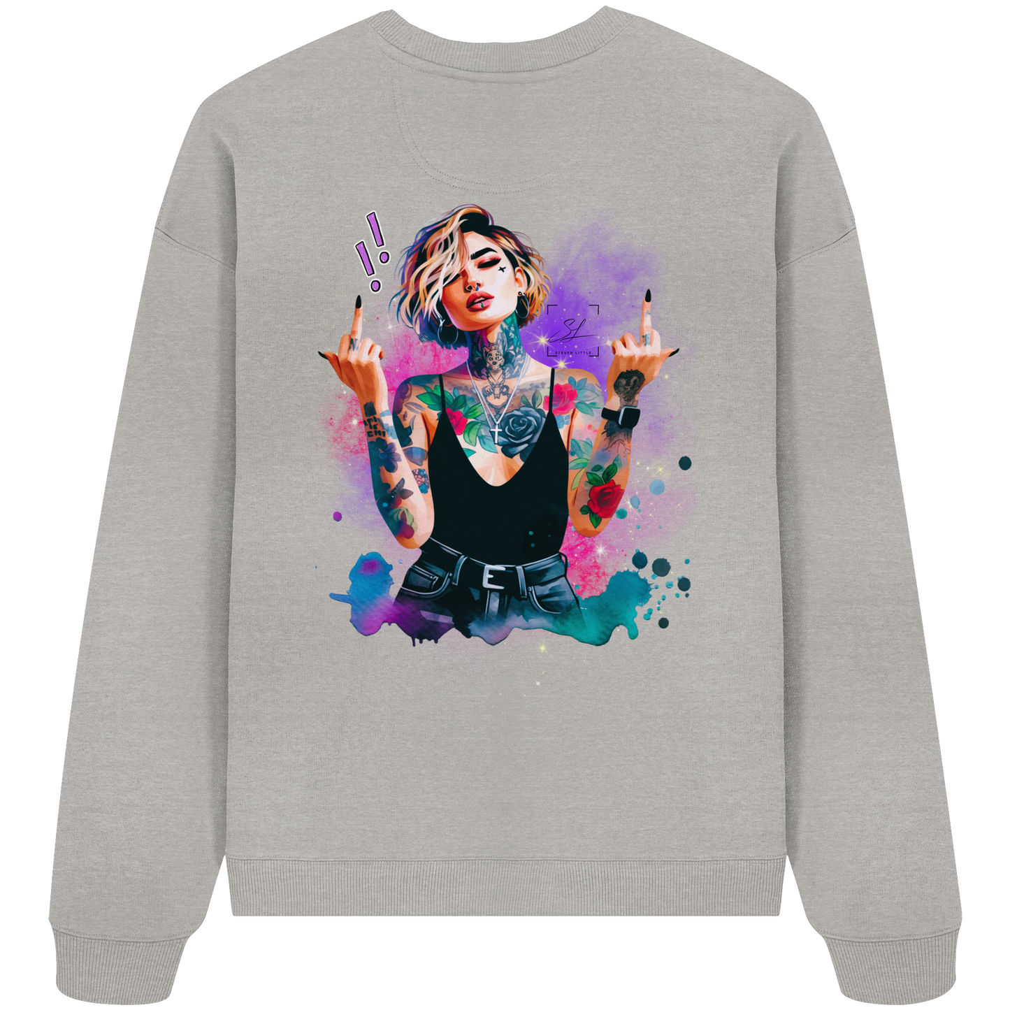 Rebel Rose - Sweat-shirt oversize bio