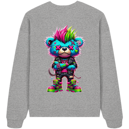 Punk Neon Teddy - Organic Oversize Sweatshirt